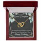 To Granddaughter Happy Birthday Granddaughter Inseparable Necklace-Express Your Love Gifts