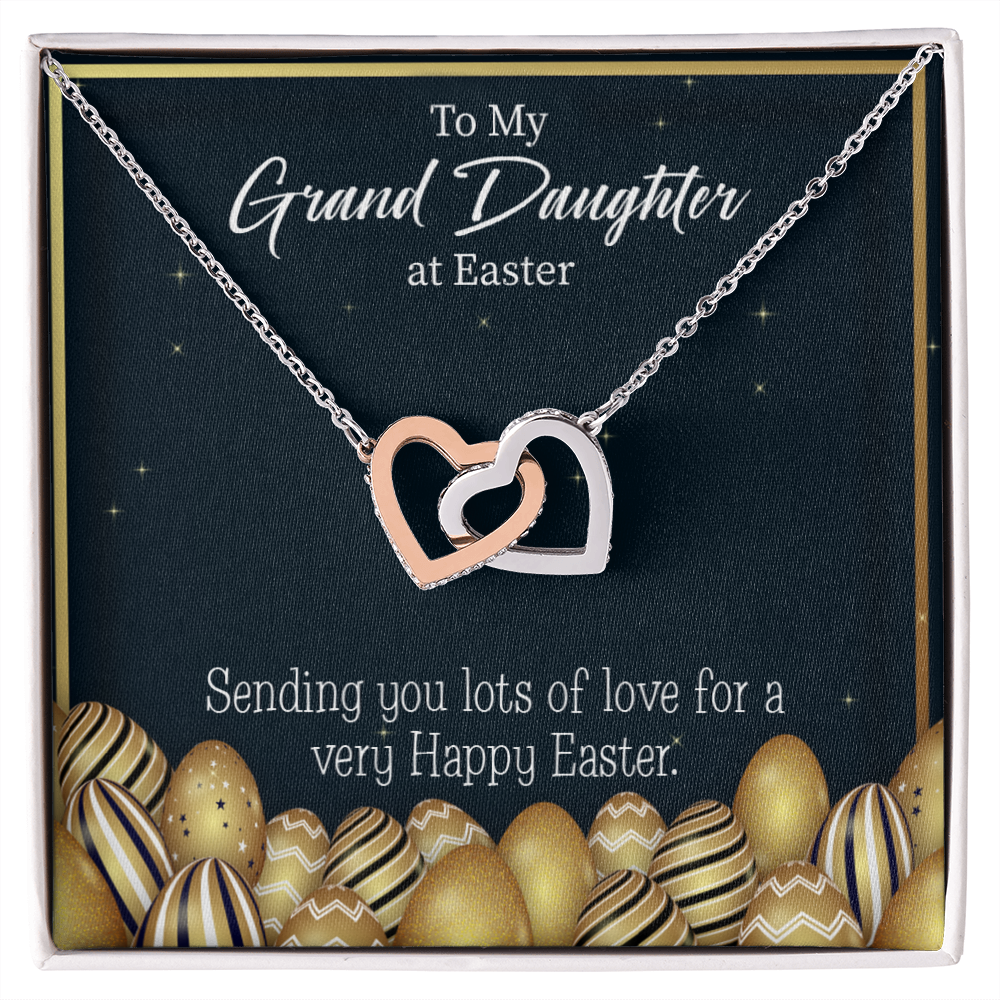 To Granddaughter Happy Easter Granddaughter Inseparable Necklace-Express Your Love Gifts