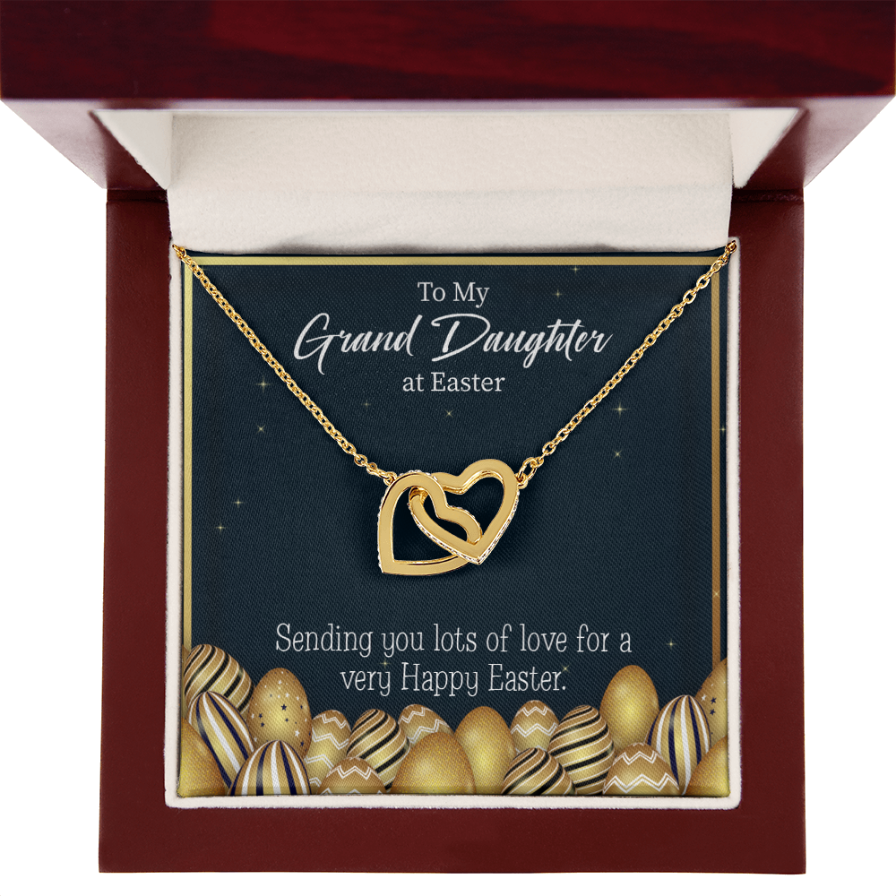 To Granddaughter Happy Easter Granddaughter Inseparable Necklace-Express Your Love Gifts