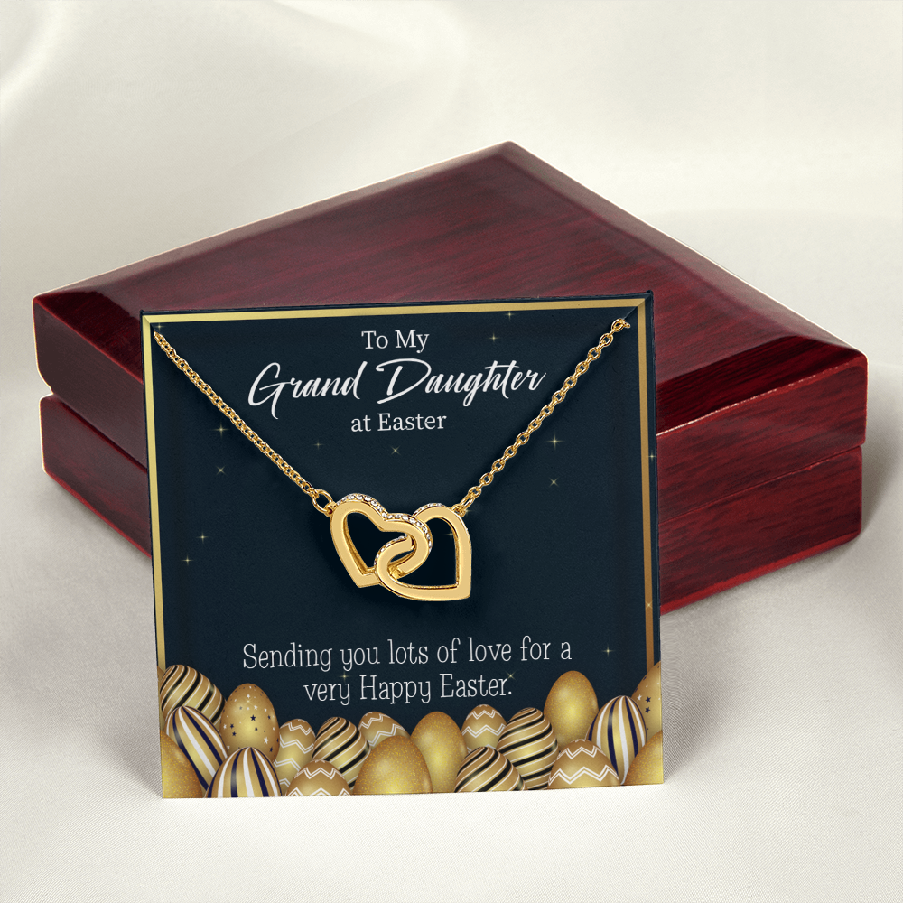 To Granddaughter Happy Easter Granddaughter Inseparable Necklace-Express Your Love Gifts
