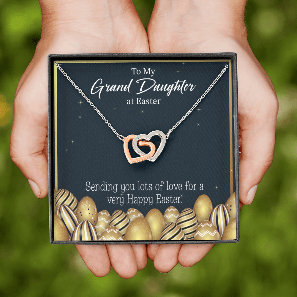 To Granddaughter Happy Easter Granddaughter Inseparable Necklace-Express Your Love Gifts