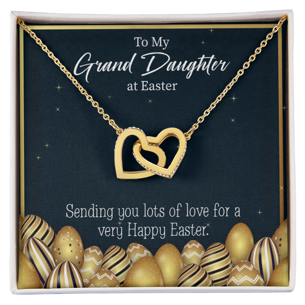To Granddaughter Happy Easter Granddaughter Inseparable Necklace-Express Your Love Gifts