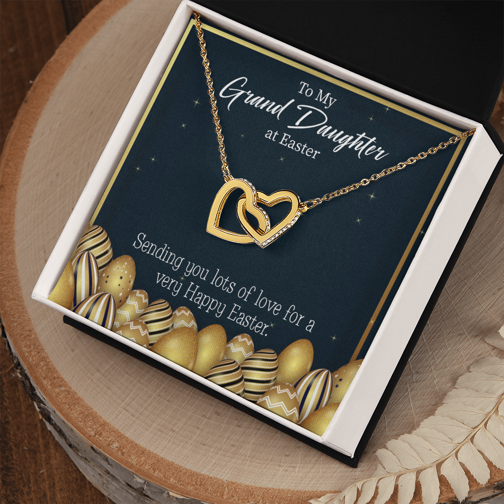 To Granddaughter Happy Easter Granddaughter Inseparable Necklace-Express Your Love Gifts
