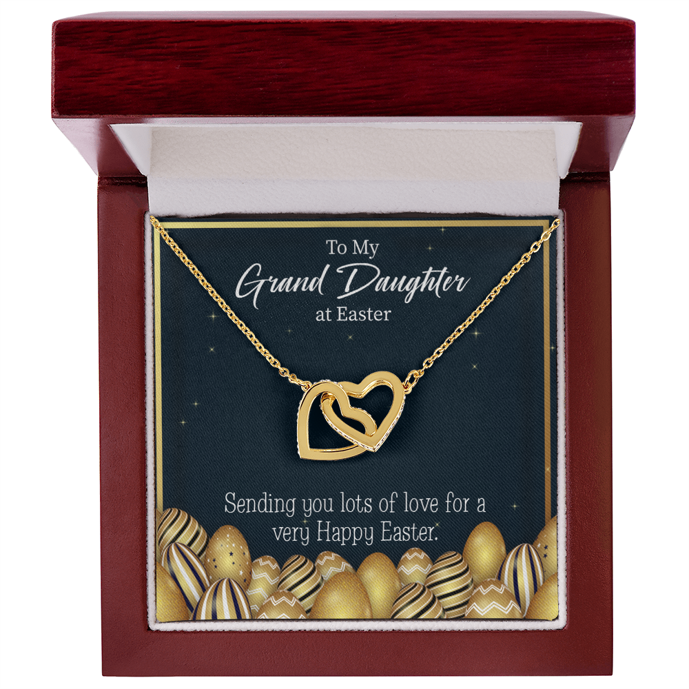 To Granddaughter Happy Easter Granddaughter Inseparable Necklace-Express Your Love Gifts