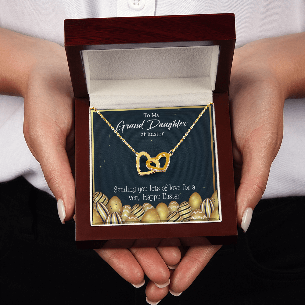 To Granddaughter Happy Easter Granddaughter Inseparable Necklace-Express Your Love Gifts