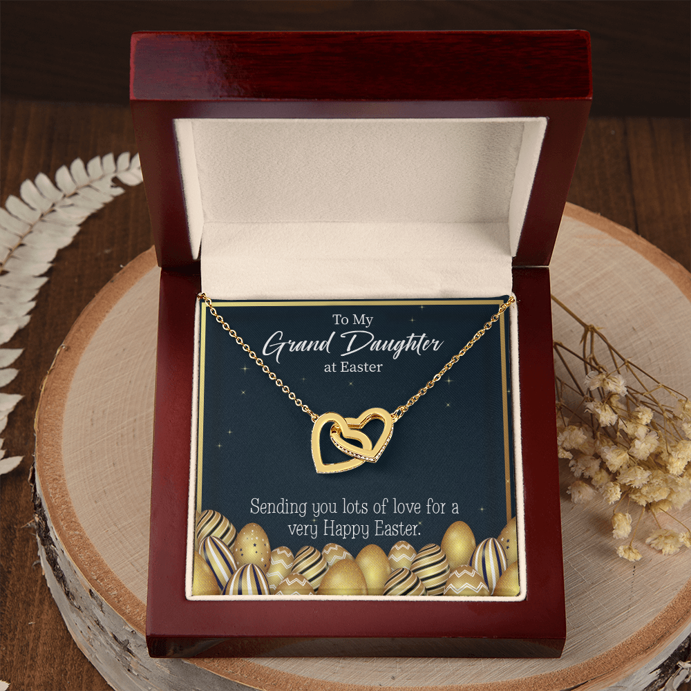 To Granddaughter Happy Easter Granddaughter Inseparable Necklace-Express Your Love Gifts