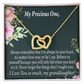 To Granddaughter Inspirational Message From Grandma Inseparable Necklace-Express Your Love Gifts
