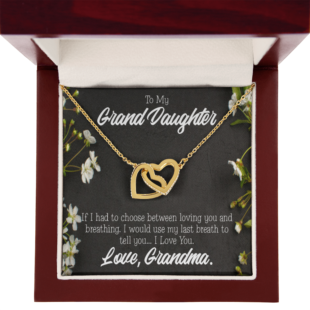 To Granddaughter Last Breath Grandma Inseparable Necklace-Express Your Love Gifts