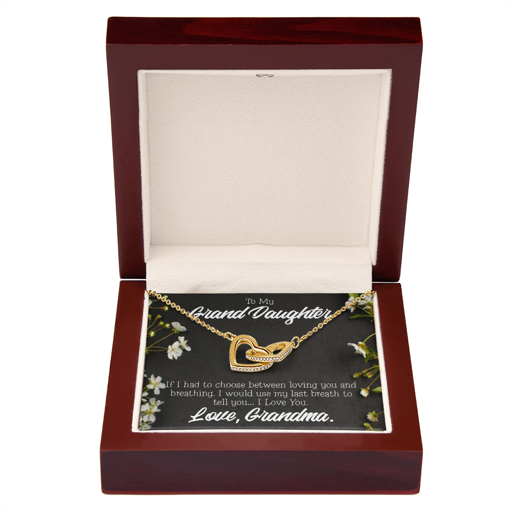 To Granddaughter Last Breath Grandma Inseparable Necklace-Express Your Love Gifts
