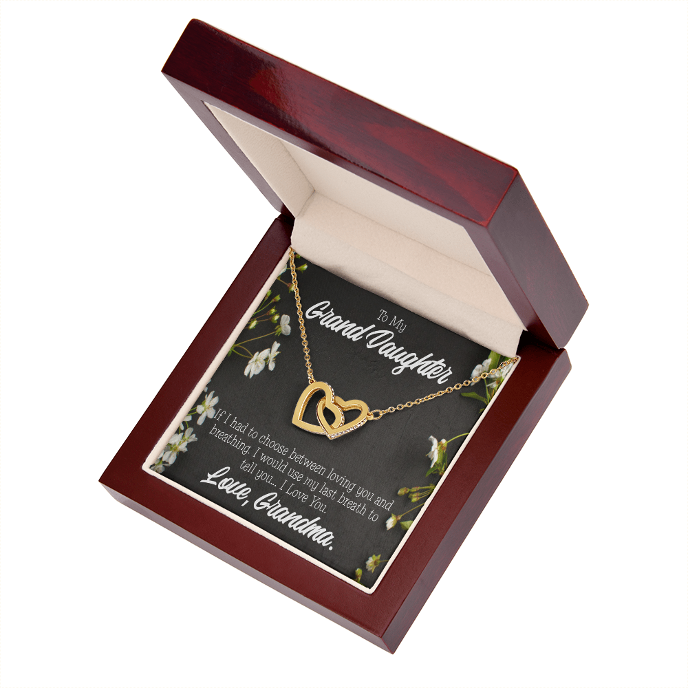 To Granddaughter Last Breath Grandma Inseparable Necklace-Express Your Love Gifts