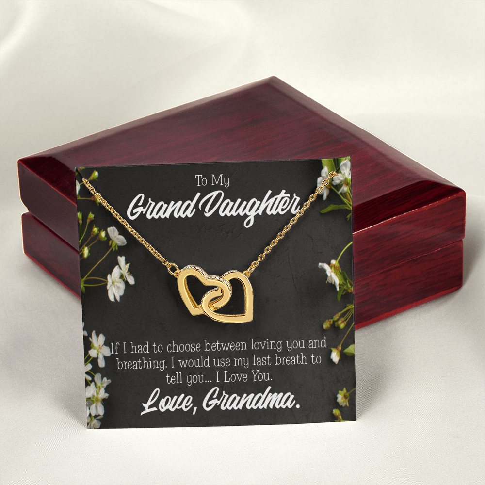 To Granddaughter Last Breath Grandma Inseparable Necklace-Express Your Love Gifts