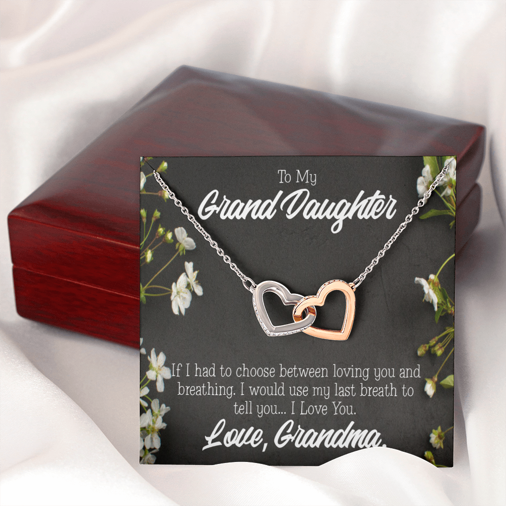 To Granddaughter Last Breath Grandma Inseparable Necklace-Express Your Love Gifts