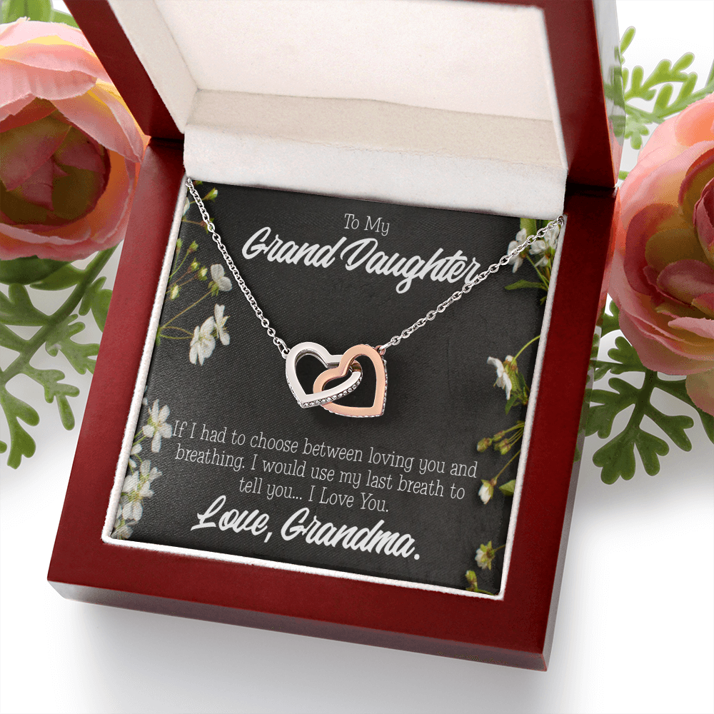 To Granddaughter Last Breath Grandma Inseparable Necklace-Express Your Love Gifts