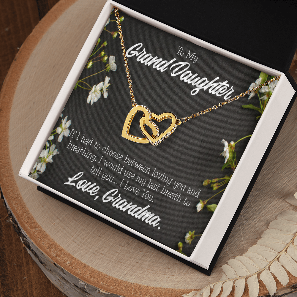 To Granddaughter Last Breath Grandma Inseparable Necklace-Express Your Love Gifts