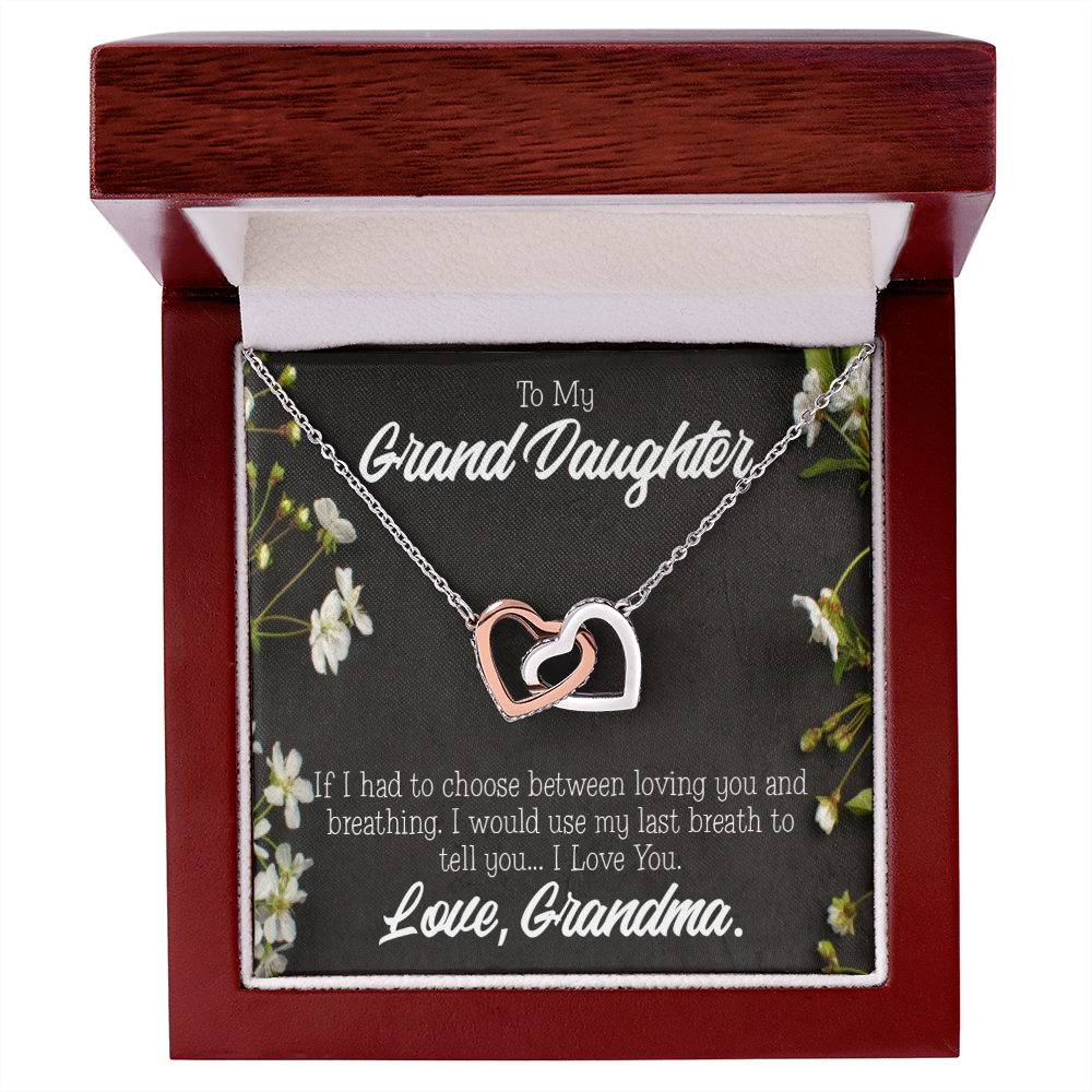 To Granddaughter Last Breath Grandma Inseparable Necklace-Express Your Love Gifts