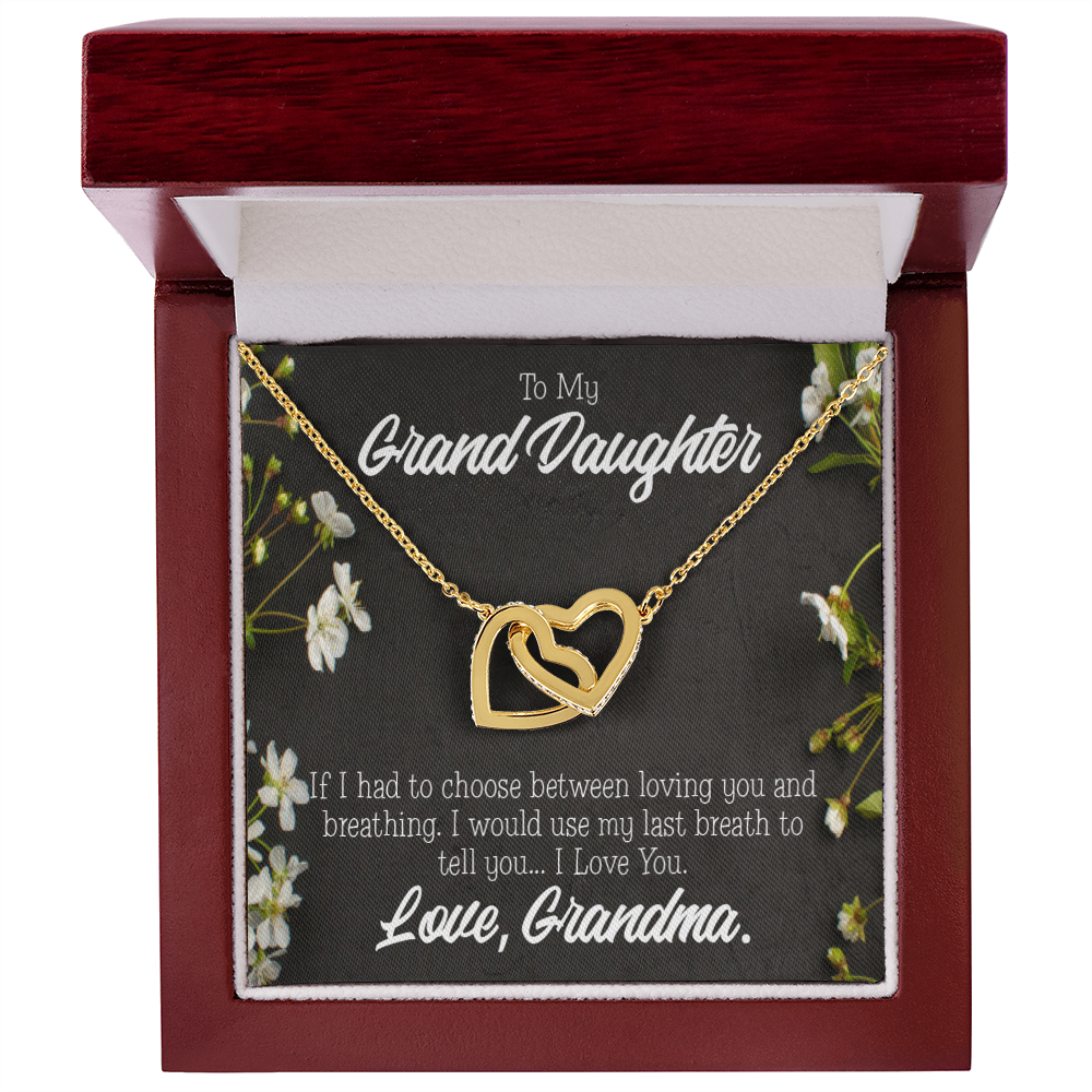 To Granddaughter Last Breath Grandma Inseparable Necklace-Express Your Love Gifts
