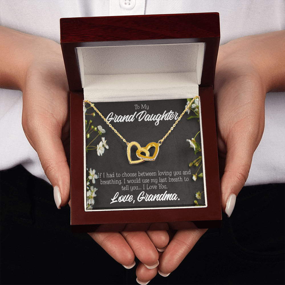 To Granddaughter Last Breath Grandma Inseparable Necklace-Express Your Love Gifts