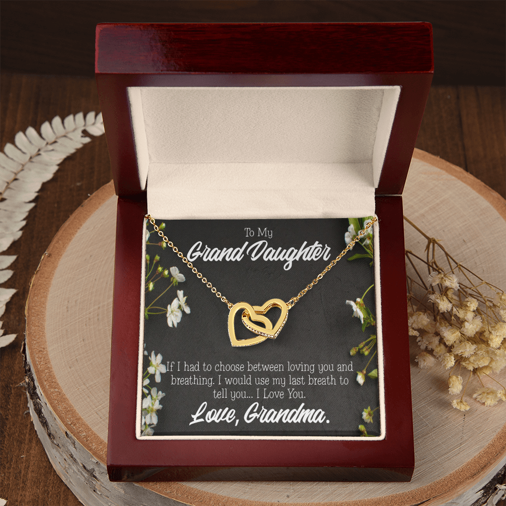 To Granddaughter Last Breath Grandma Inseparable Necklace-Express Your Love Gifts