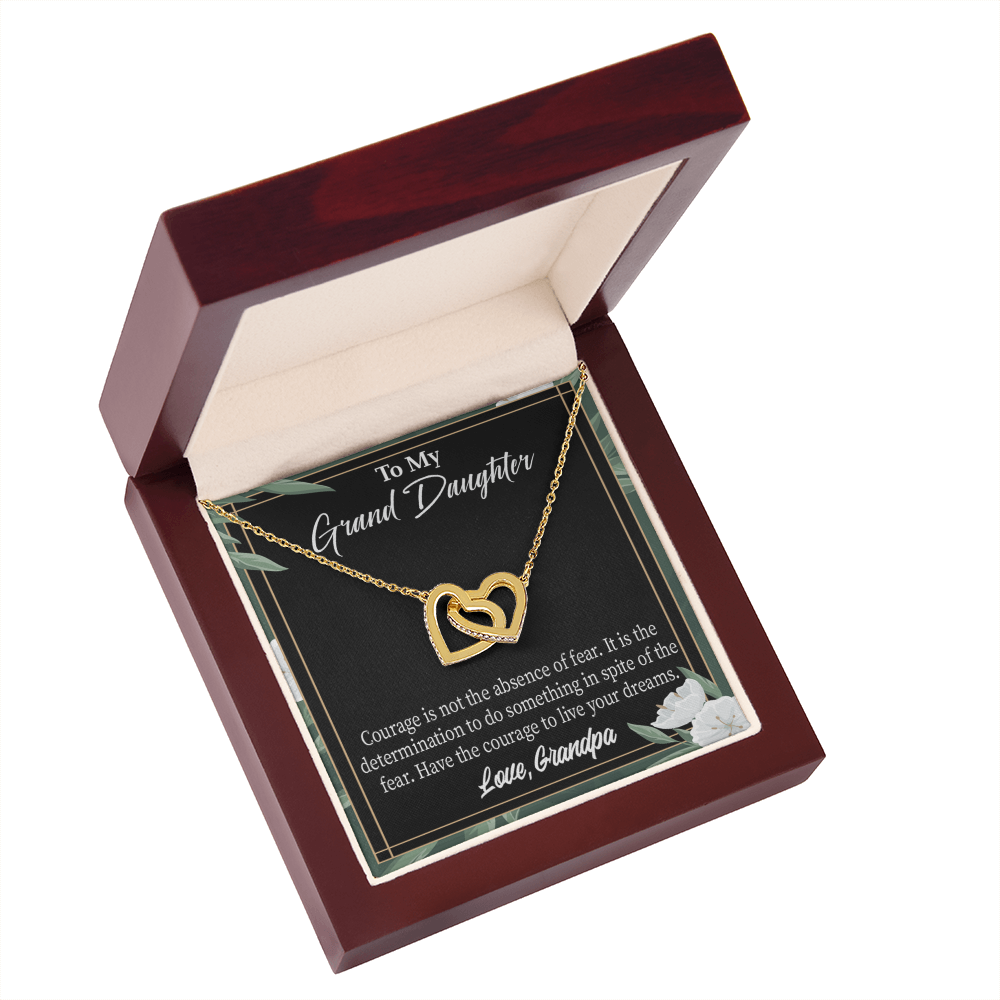 To Granddaughter Live Your Dreams Inseparable Necklace-Express Your Love Gifts