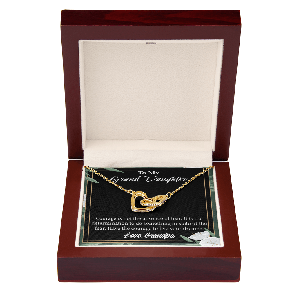 To Granddaughter Live Your Dreams Inseparable Necklace-Express Your Love Gifts