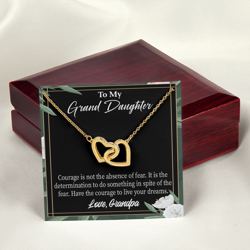 To Granddaughter Live Your Dreams Inseparable Necklace-Express Your Love Gifts