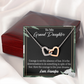To Granddaughter Live Your Dreams Inseparable Necklace-Express Your Love Gifts