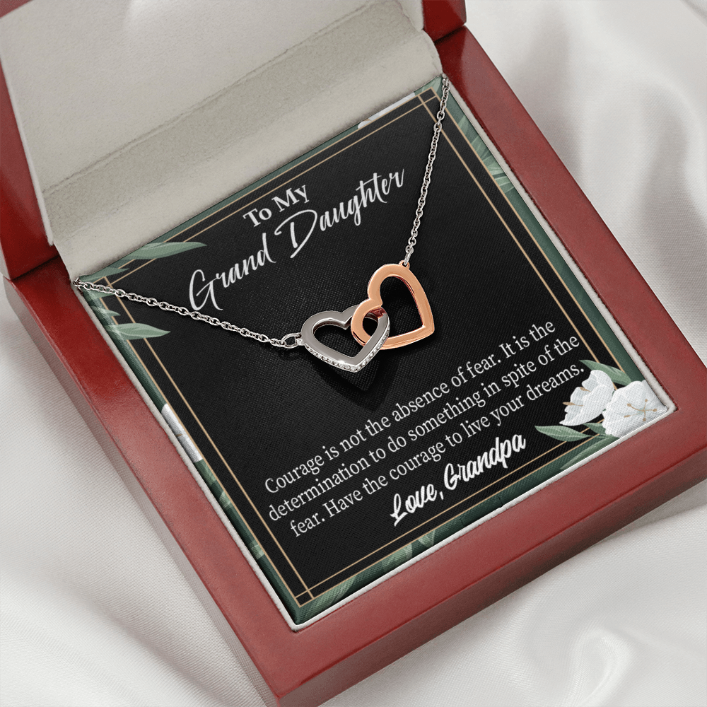 To Granddaughter Live Your Dreams Inseparable Necklace-Express Your Love Gifts