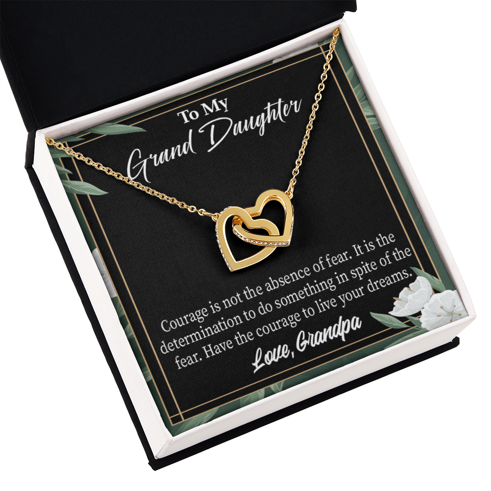 To Granddaughter Live Your Dreams Inseparable Necklace-Express Your Love Gifts
