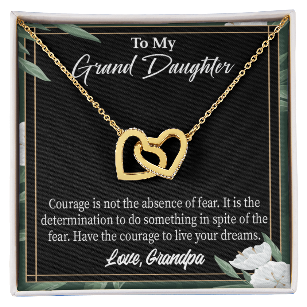 To Granddaughter Live Your Dreams Inseparable Necklace-Express Your Love Gifts