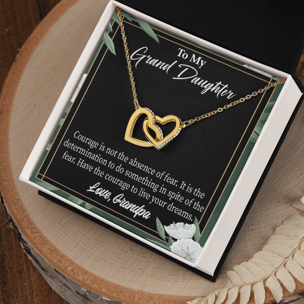 To Granddaughter Live Your Dreams Inseparable Necklace-Express Your Love Gifts