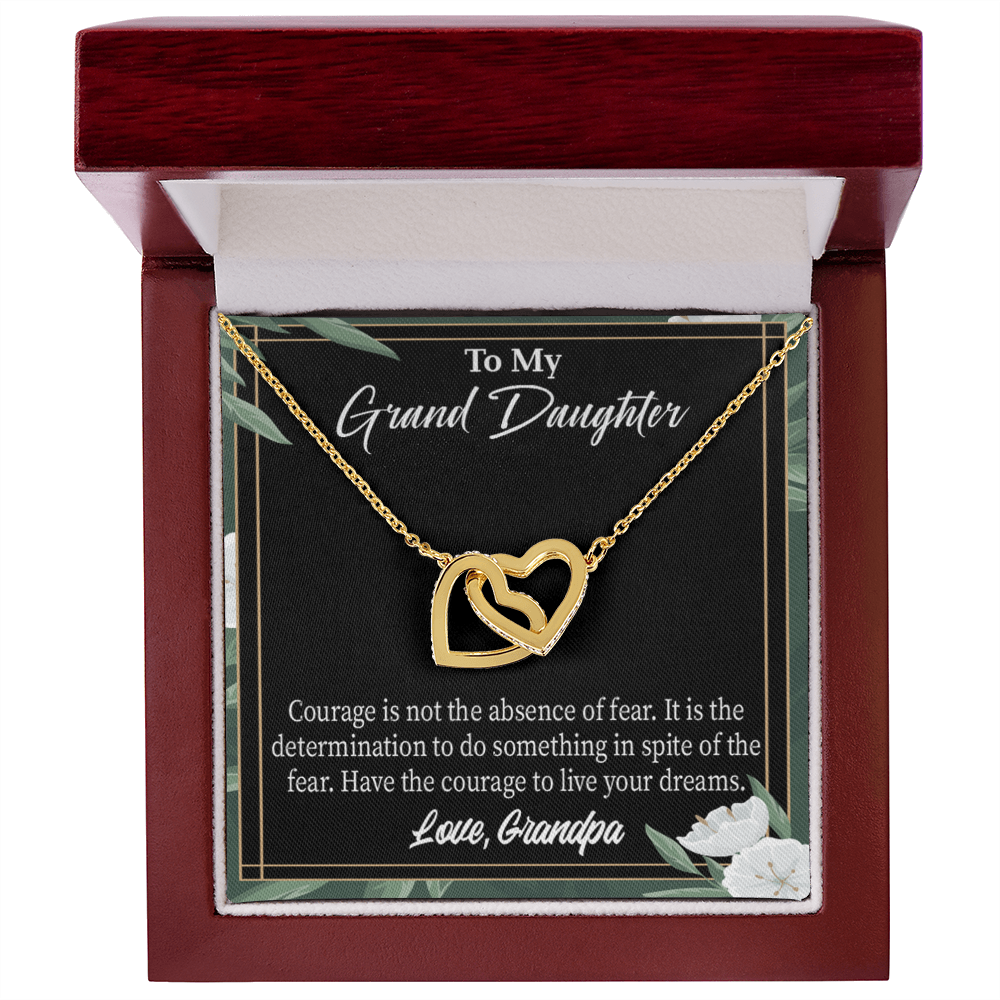 To Granddaughter Live Your Dreams Inseparable Necklace-Express Your Love Gifts