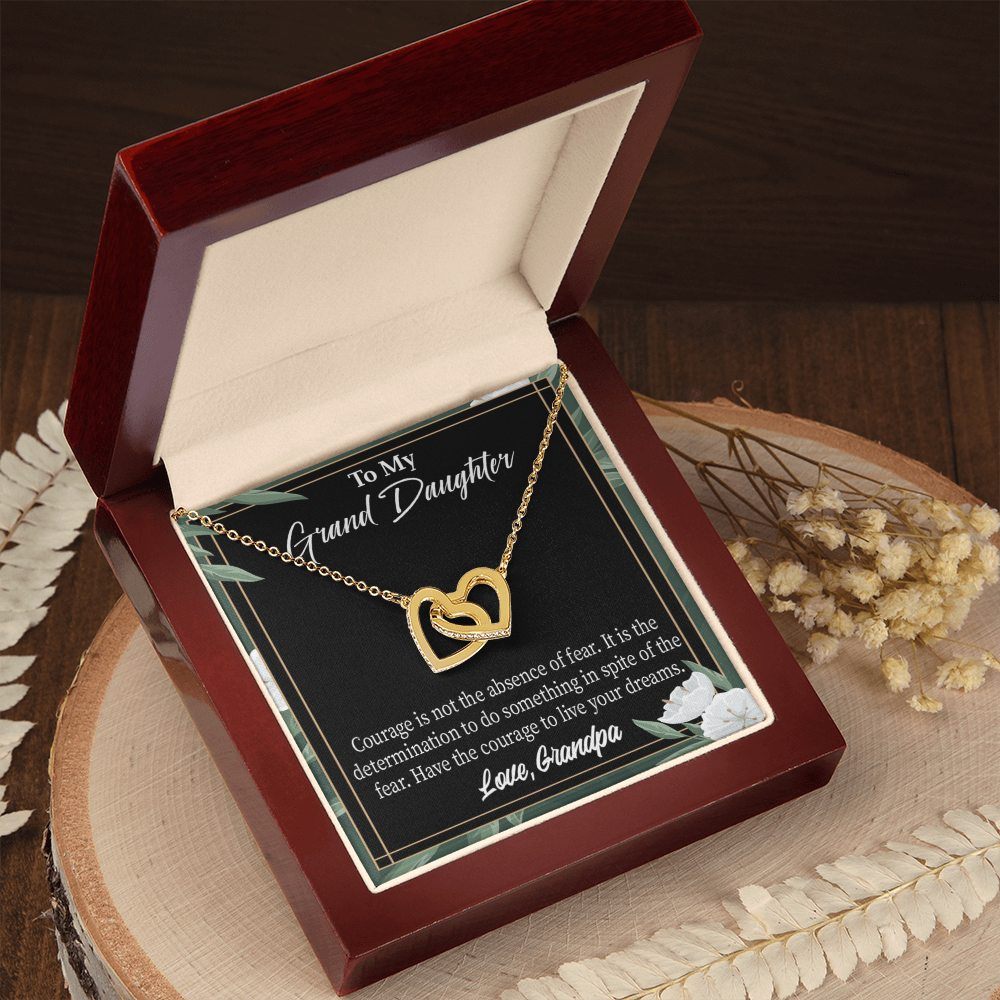 To Granddaughter Live Your Dreams Inseparable Necklace-Express Your Love Gifts