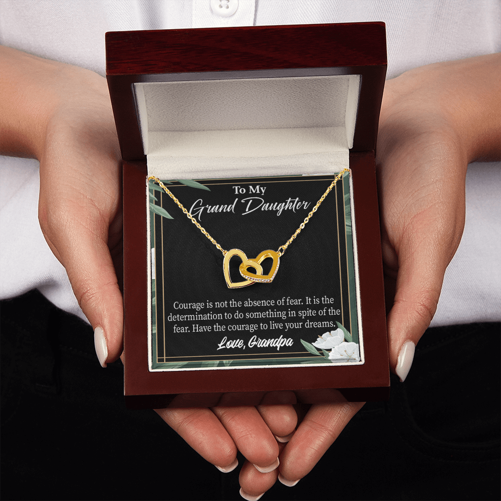 To Granddaughter Live Your Dreams Inseparable Necklace-Express Your Love Gifts