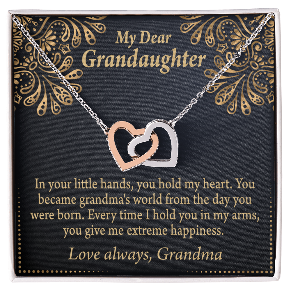 To Granddaughter Love Means A Grandchild Inseparable Necklace-Express Your Love Gifts