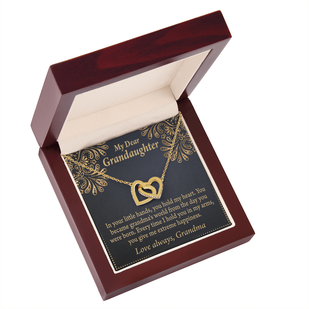 To Granddaughter Love Means A Grandchild Inseparable Necklace-Express Your Love Gifts