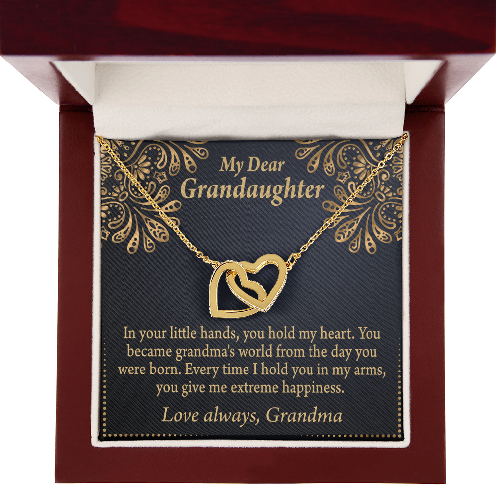 To Granddaughter Love Means A Grandchild Inseparable Necklace-Express Your Love Gifts