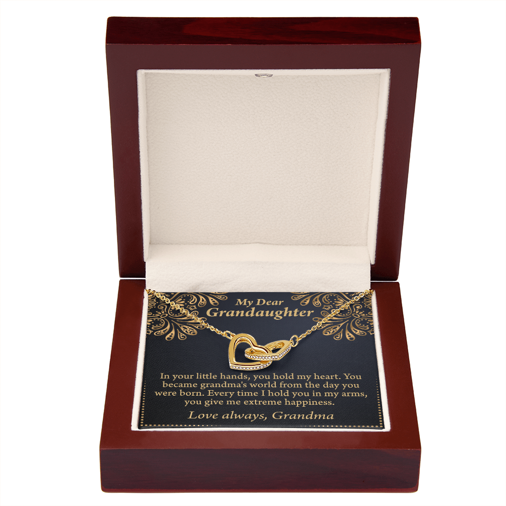 To Granddaughter Love Means A Grandchild Inseparable Necklace-Express Your Love Gifts