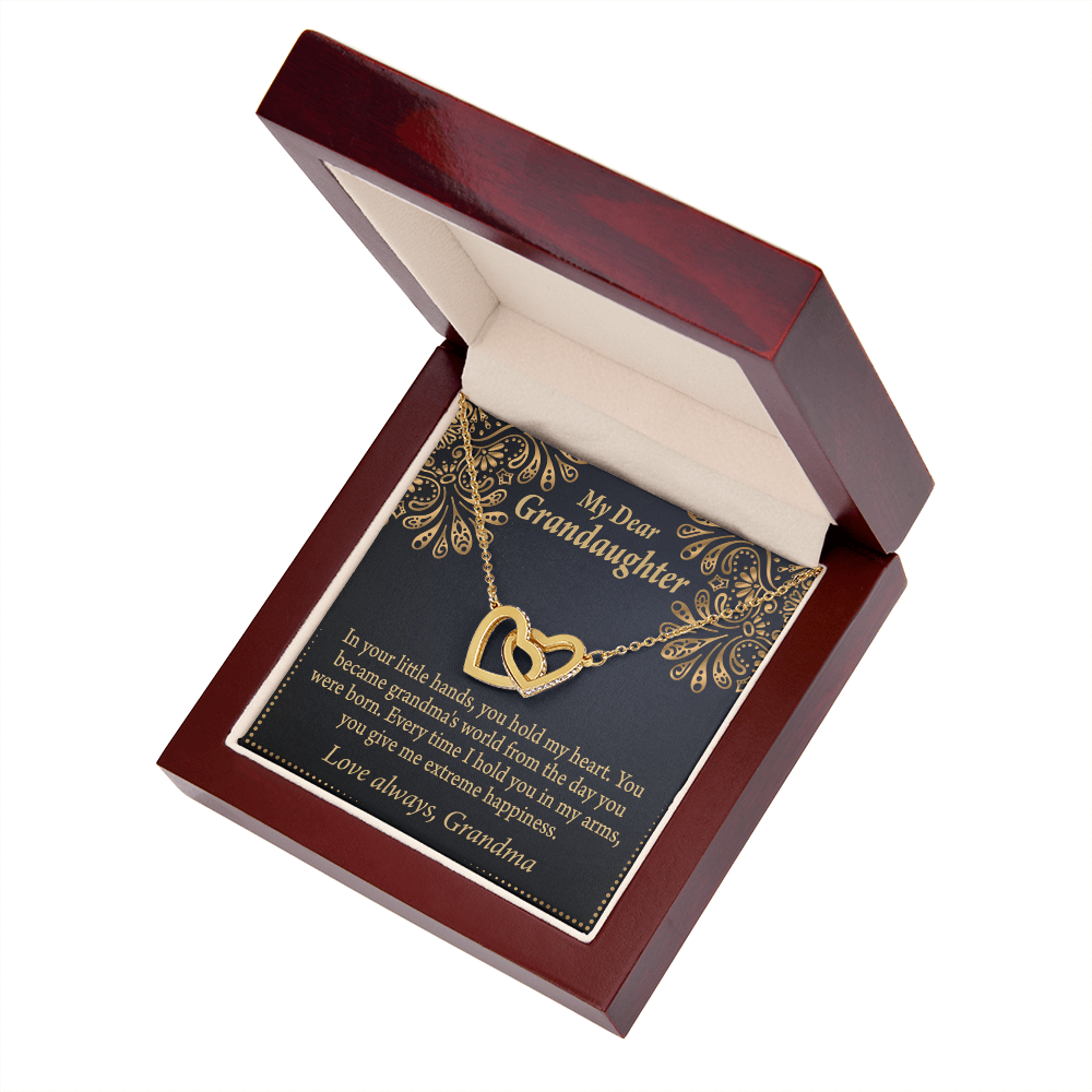 To Granddaughter Love Means A Grandchild Inseparable Necklace-Express Your Love Gifts