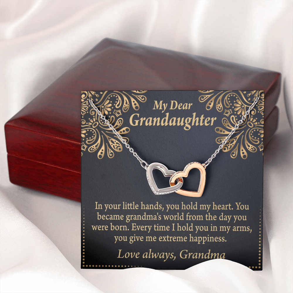 To Granddaughter Love Means A Grandchild Inseparable Necklace-Express Your Love Gifts