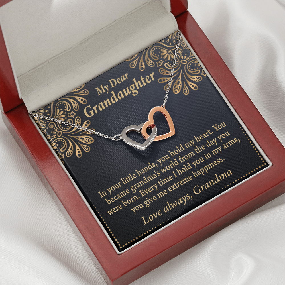To Granddaughter Love Means A Grandchild Inseparable Necklace-Express Your Love Gifts