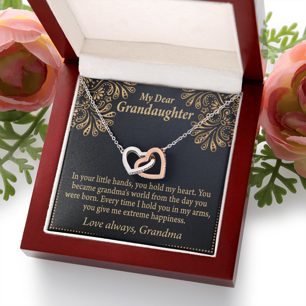 To Granddaughter Love Means A Grandchild Inseparable Necklace-Express Your Love Gifts
