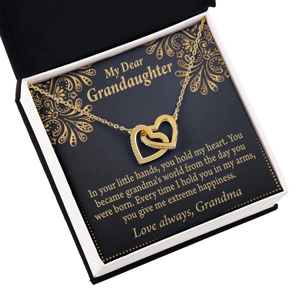To Granddaughter Love Means A Grandchild Inseparable Necklace-Express Your Love Gifts