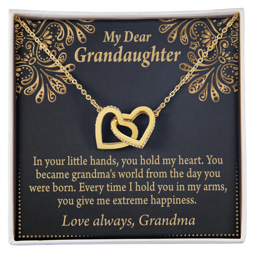To Granddaughter Love Means A Grandchild Inseparable Necklace-Express Your Love Gifts