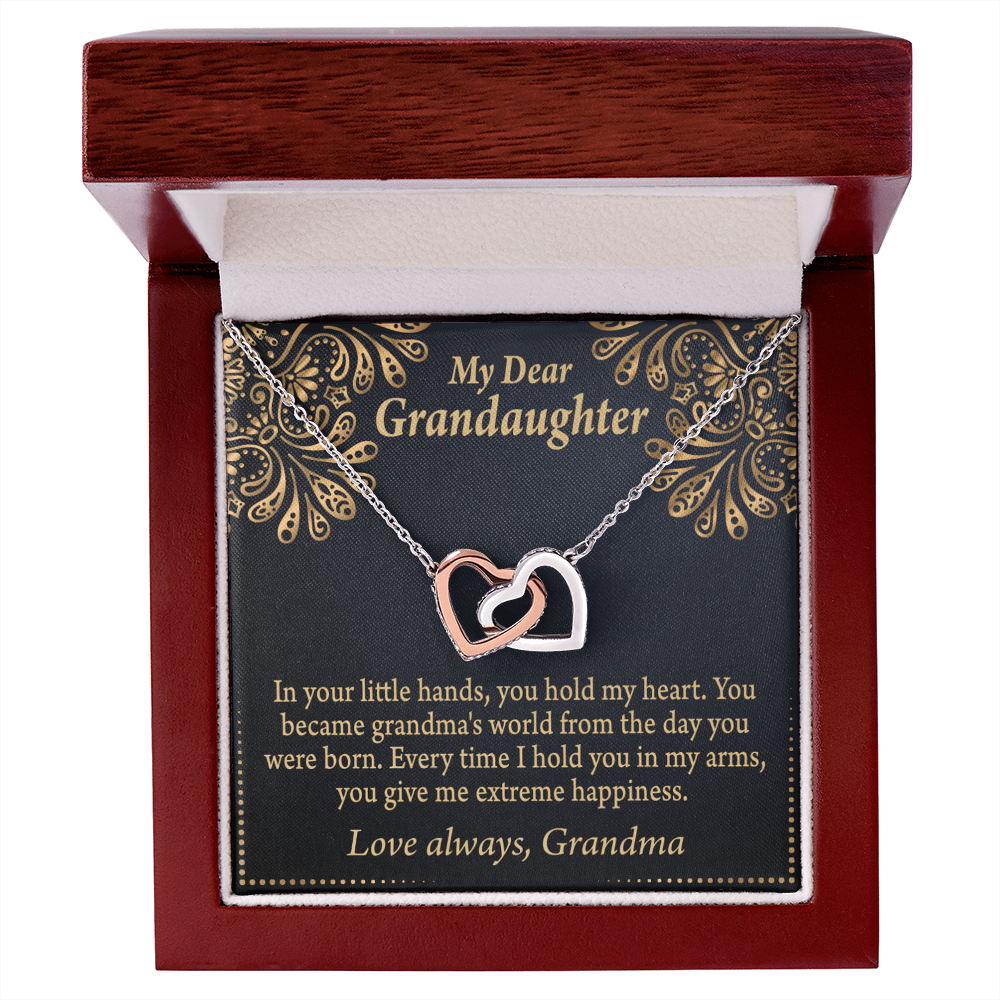 To Granddaughter Love Means A Grandchild Inseparable Necklace-Express Your Love Gifts