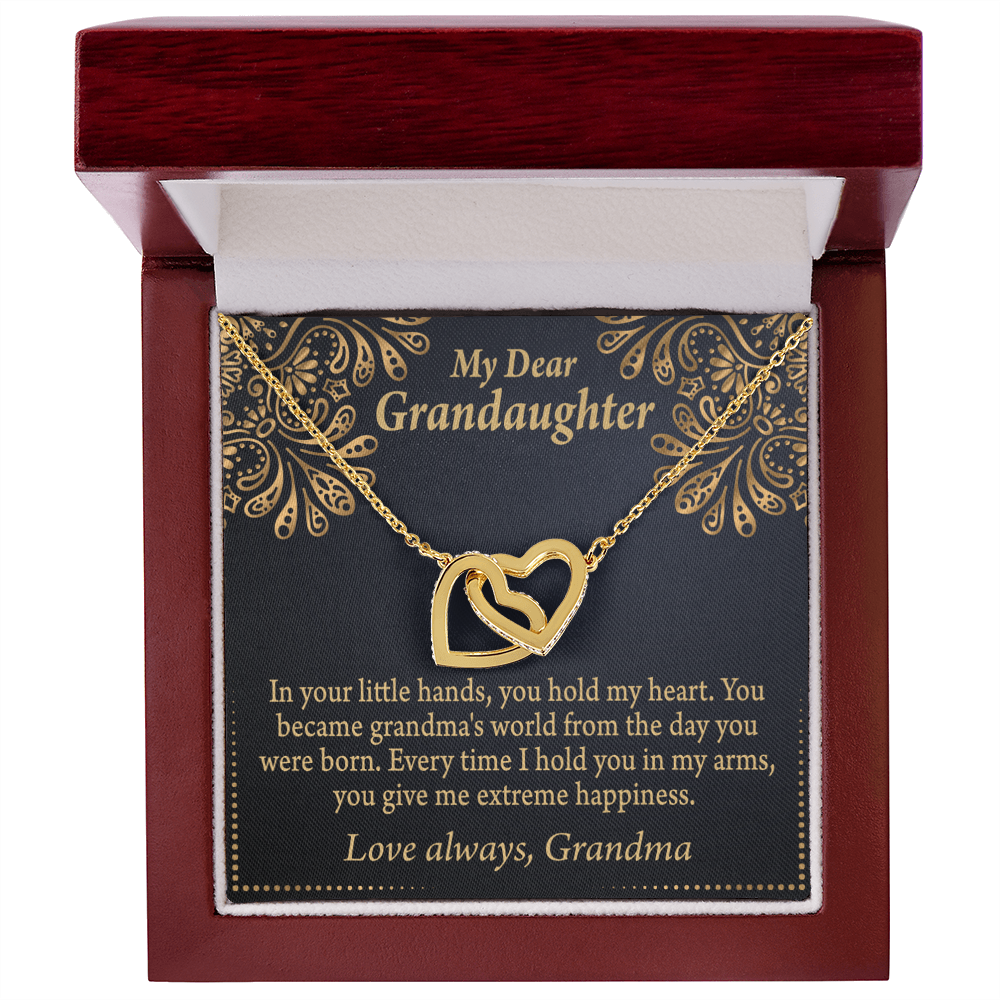 To Granddaughter Love Means A Grandchild Inseparable Necklace-Express Your Love Gifts