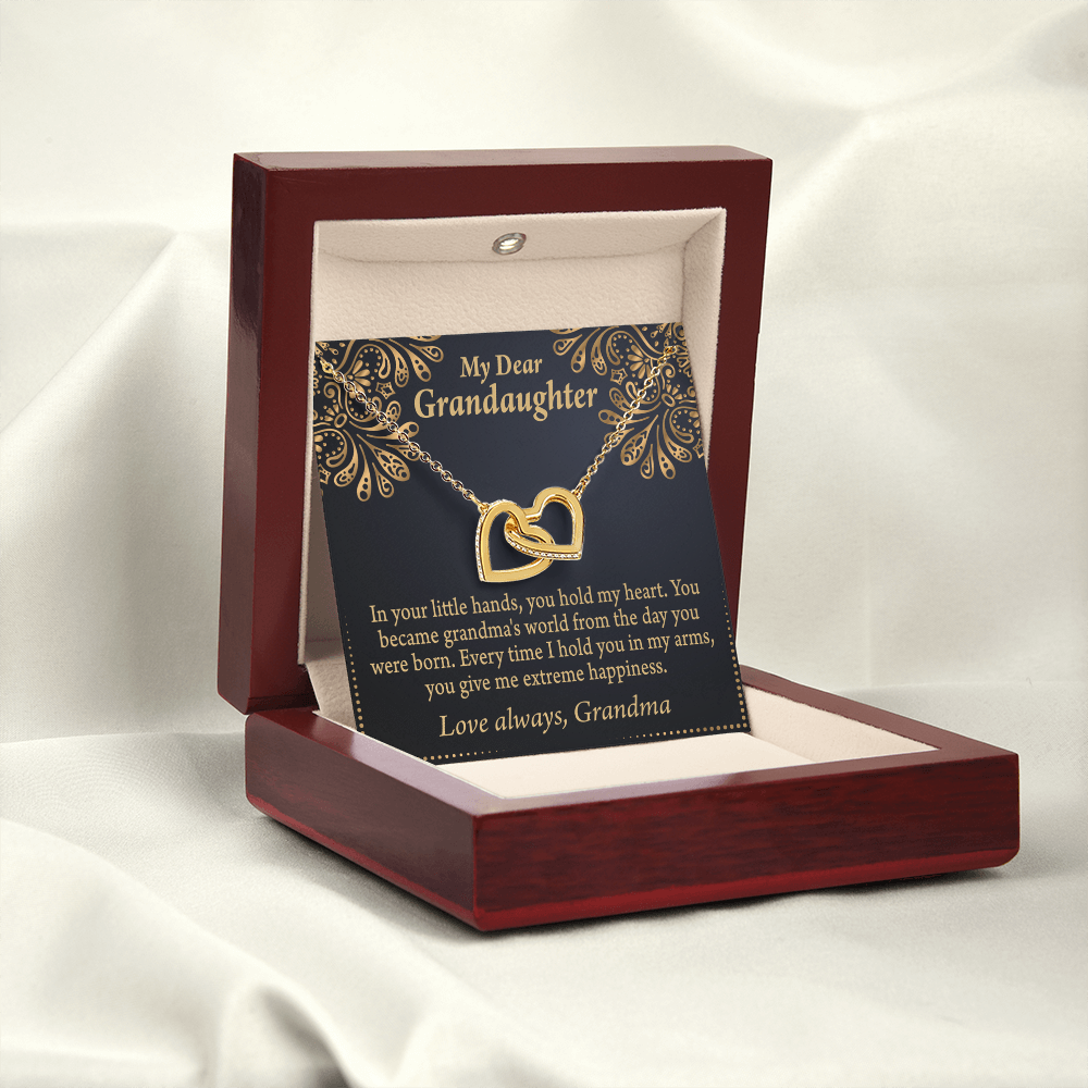 To Granddaughter Love Means A Grandchild Inseparable Necklace-Express Your Love Gifts