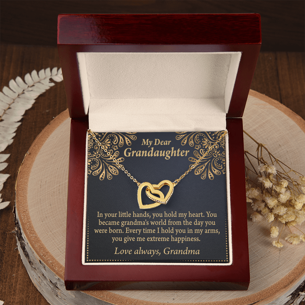 To Granddaughter Love Means A Grandchild Inseparable Necklace-Express Your Love Gifts