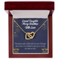 To Granddaughter Merry Christmas Granddaughter Inseparable Necklace-Express Your Love Gifts