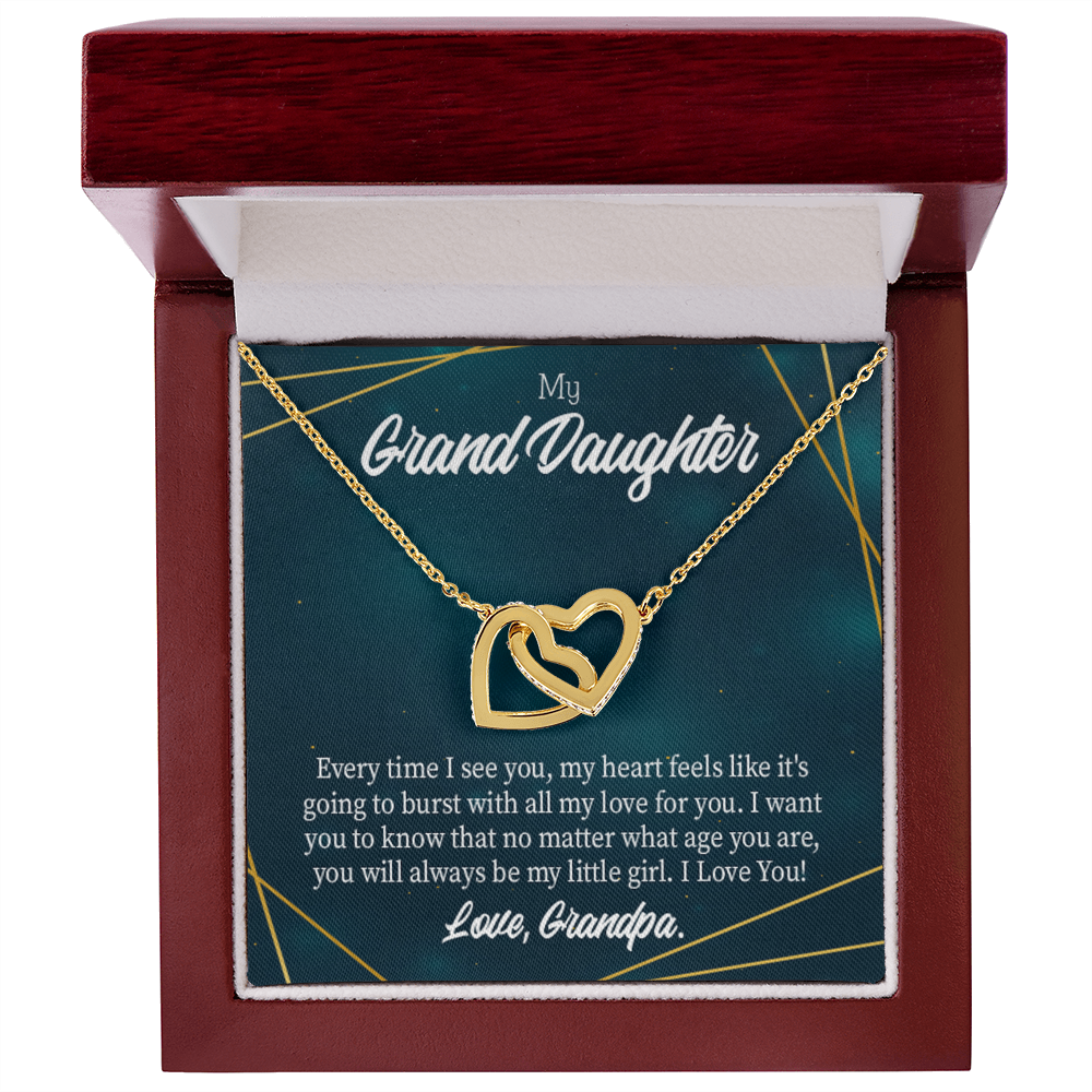 To Granddaughter My Little Girl Inseparable Necklace-Express Your Love Gifts