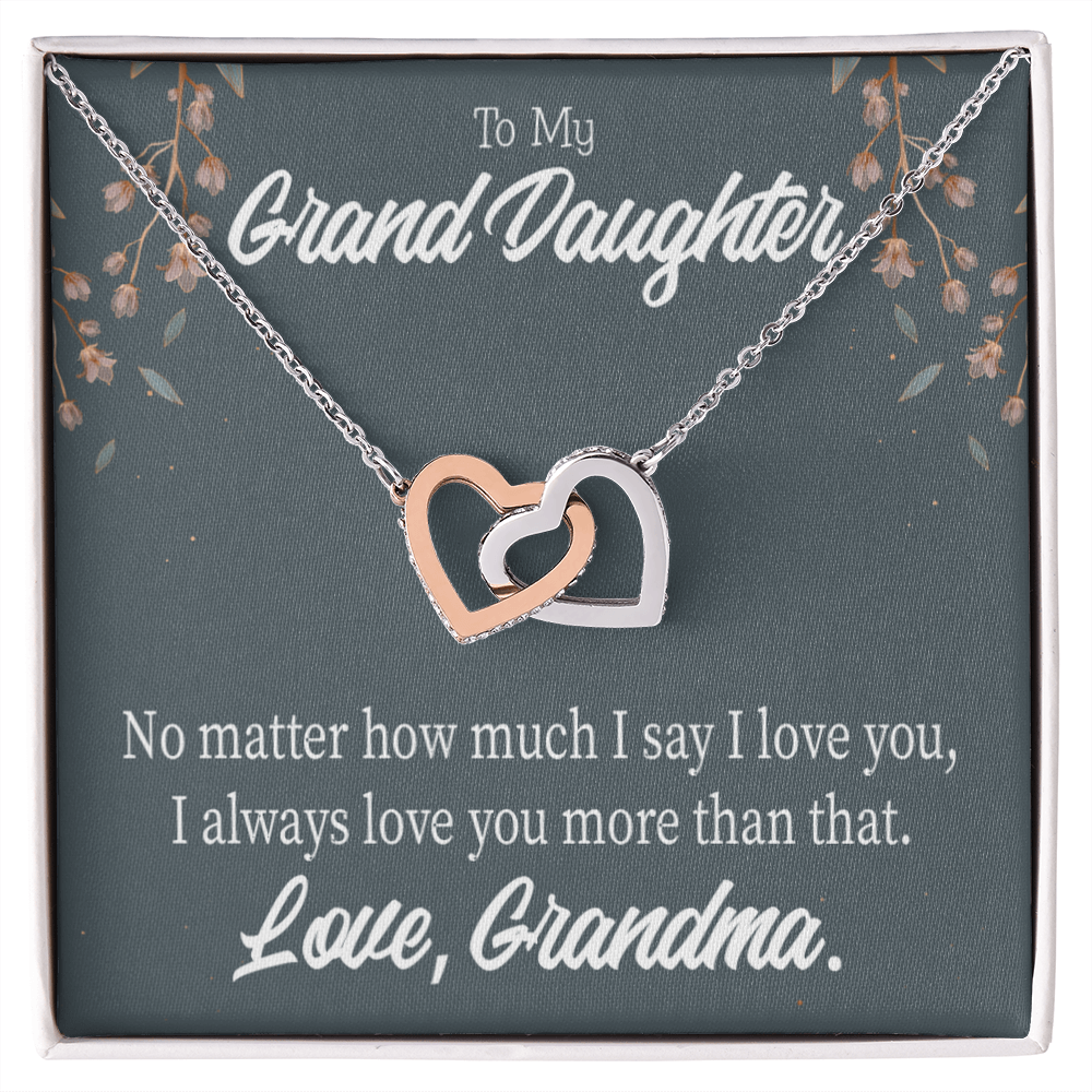 To Granddaughter No Matter Inseparable Necklace-Express Your Love Gifts